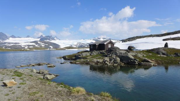 Norwegen, Südnorwegen, Sognefjellsveien ist die hö…