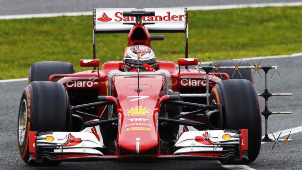 Ferrari Formula One racing driver Raikkonen of Fin