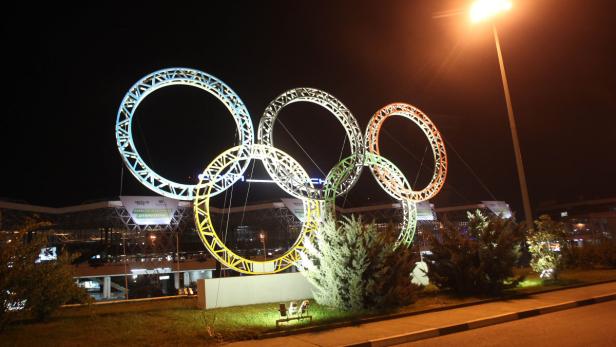 Im Zeichen der Ringe: In knapp dreieinhalb Monaten wird die Metropole am Schwarzen Meer zum Nabel der Sportwelt.