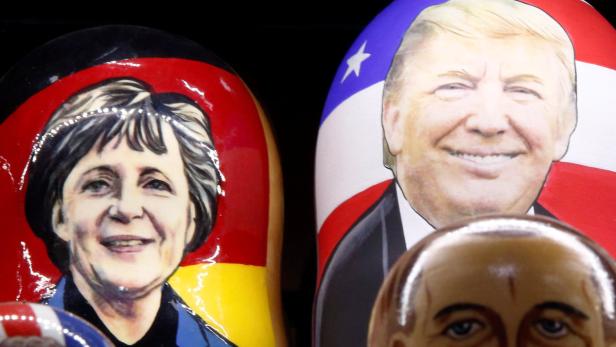 Merkel hat wenig Freude mit Trump - deutsche Konzerne teils durchaus.
