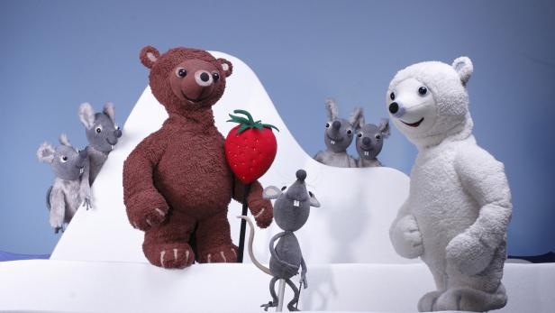 Szenenfoto aus „Eisbär, Erdbär und Mausbär“ im Figurentheater LILARUM