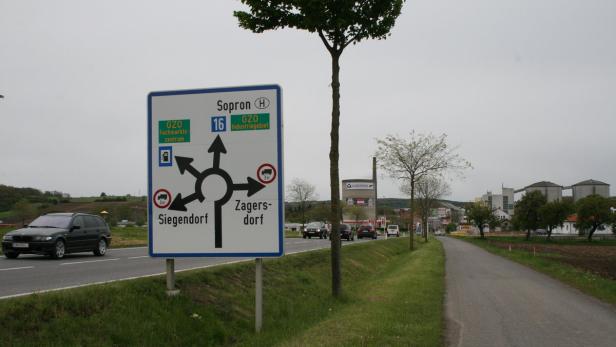 Autobahn-Zubringer A3 bei Wulkaprodersdorf