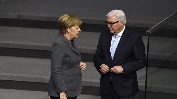 Angela Merkel und Frank-Walter Steinmeier