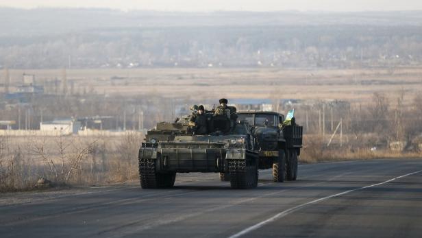 Die ukrainische Armee bei Artemivsk im Osten des Landes.