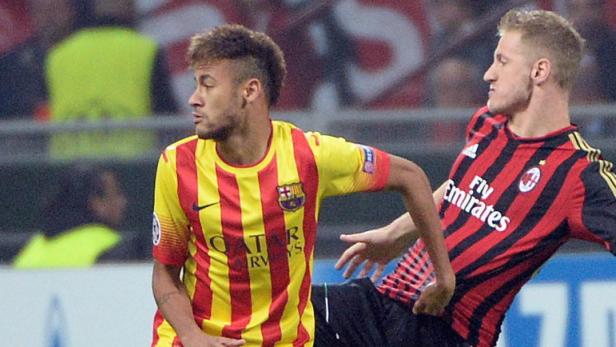 Neymar &amp; Co. konnten Milan nicht bezwingen.