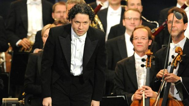 Dirigent Gustavo Dudamel und die Wiener Philharmoniker