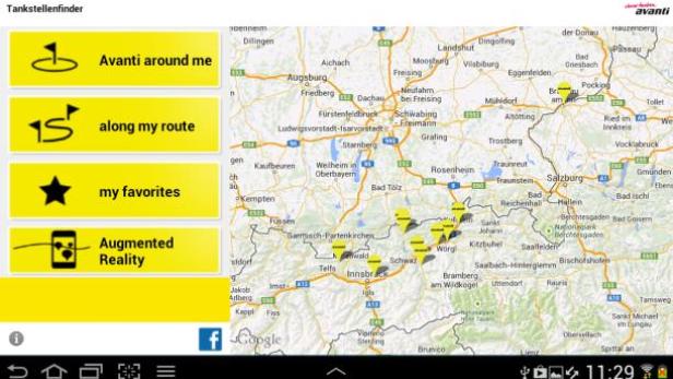 Avanti-App zur Zapfsäule