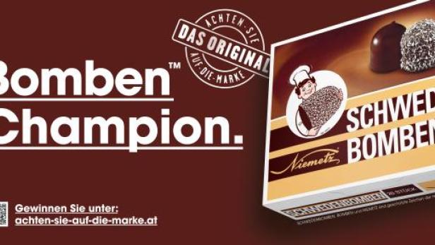Heidi Chocolat, Eigentümerin von Niemetz trat dem Markenartikelverband bei und wird in der Kampagne als &quot;Bomben-Champion&quot; geführt.