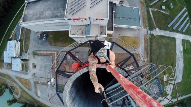 "Roofer" erklommen Kamin im AKW Zwentendorf