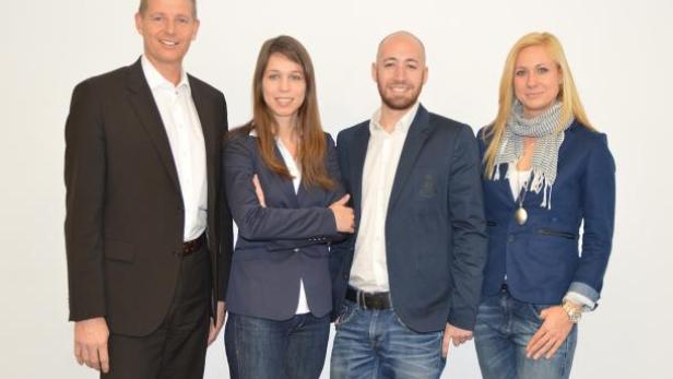 Andreas Rast (Leiter Nationaler Key Account Regionalmedien Austria), Marion Pöhacker, Markus Plank, Alexandra Materzok. (c: rma)
