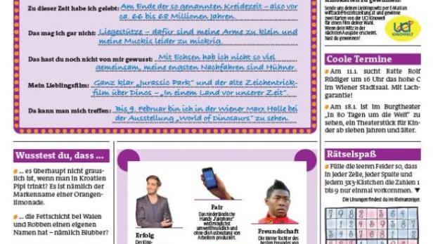 bz-Wiener Bezirkszeitung öffnet Kinderseite