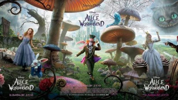 Tim Burton&#039;s Alice in Wonderland wird über die Sky-Online-Videothek Snap als &quot;Disney Movie on Demand&quot; vertrieben. (c: disney)