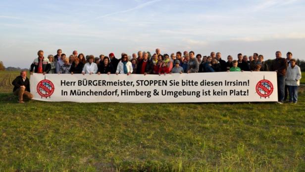 Zahlreiche Bewohner Münchendorfs wollen einen Windpark in der Gemeinde verhindern. Seit kurzem gibt es eine Bürgerinitiative.