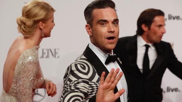 Robbie Williams wollte bei seinem Besuch in Deutschland nicht kleckern, sondern gleich klotzen.