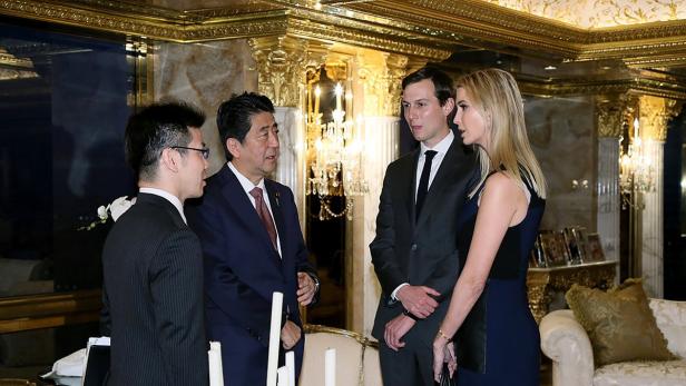 Shinzo Abe, Ivanka Trump, Jared Kushner