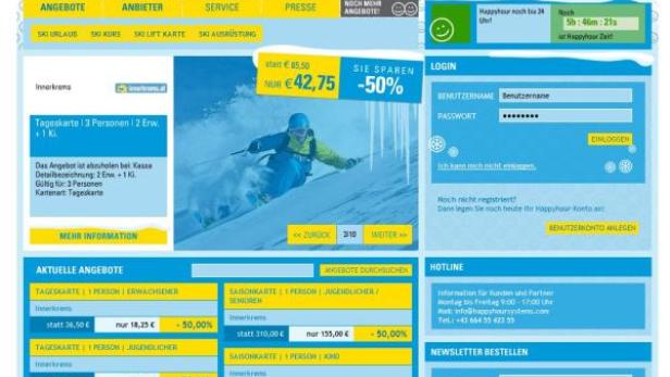 Skihappyhour.com für wenig frequentierte Pisten