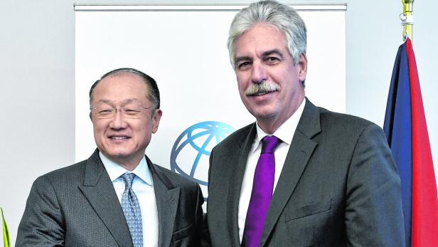 Weltbank-Chef Jim Yong Kim bei Finanzminister Hans Jörg Schelling