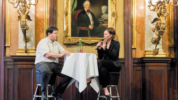 Peter Lieber gab im Festsaal des Palais Eschenbach Einblicke in die Denke eines Seriengründers.