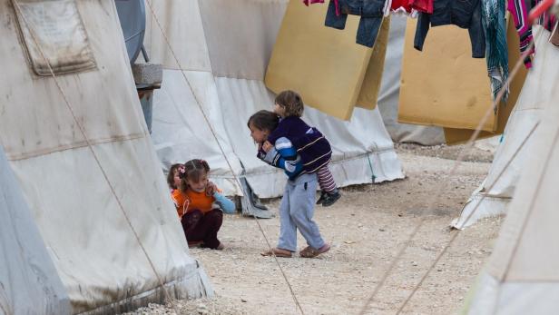 Flüchtlingslager der Jesiden in Sharia.