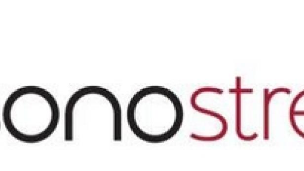 Das Logo von sonostream.tv mit einer stilisierten Geige und einem Gesicht.