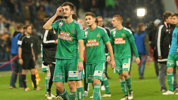 Bei Rapid kam nach dem 1:2 in Salzburg die Ernüchterung.