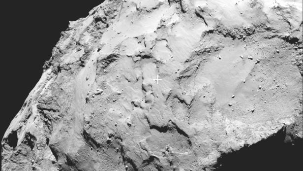 Abstellplatz für das Minilabor „Philae“: „Abwechslungsreiche, nicht sehr zerklüftete Landschaft“