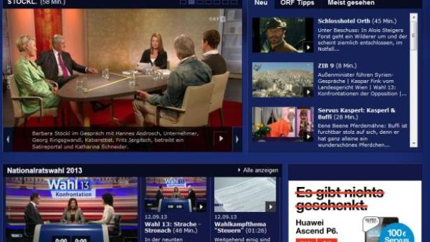 Szene aus der Talkshow „Stöckl“ mit Barbara Stöckl und ihren Gästen.