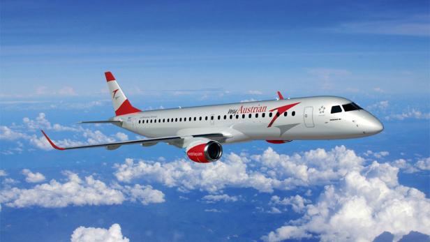Rendering eines Embraer-Jets.