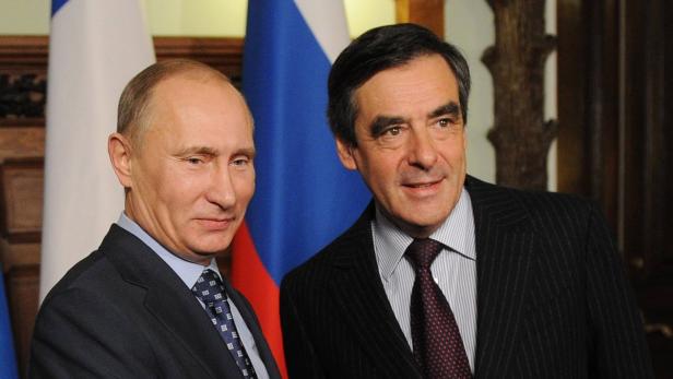 Wladimir Putin und Francois Fillon bei einem früheren Treffen in Moskau