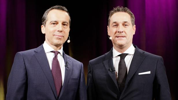 Kern und Strache: Überraschend freundschaftlicher Auftritt im ORF