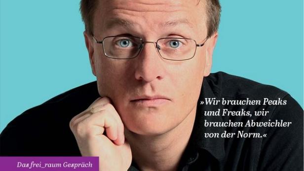 Das Cover des „freiraum“-Magazins mit einem Porträt des Genforschers Markus Hengstschläger.