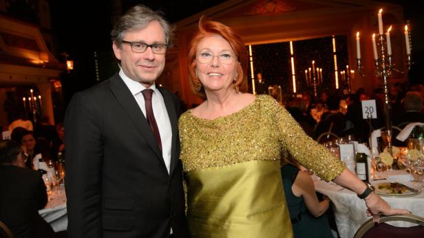 Alexander Wrabetz, Inge Klingohr 31.01.2013, Wien, Interspot Studios, Seitenblicke Gala