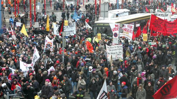 Wien: Demo sorgt für Shopping-Stress