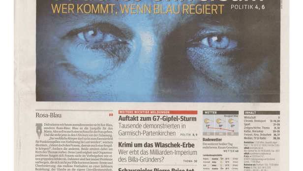 Schlagzeile vom 07.06.2015Straches UniversumKurier
