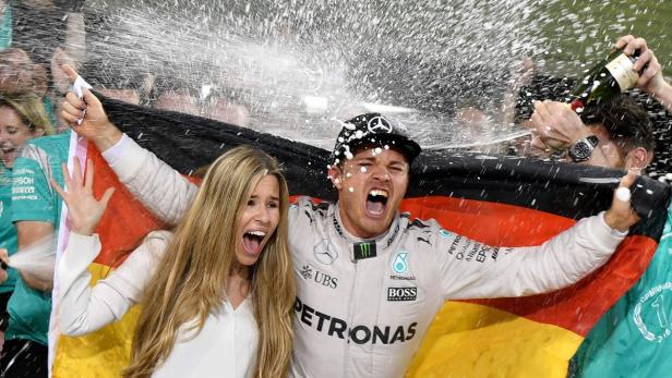 Nico Rosberg mit seiner Frau Vivian Sibold