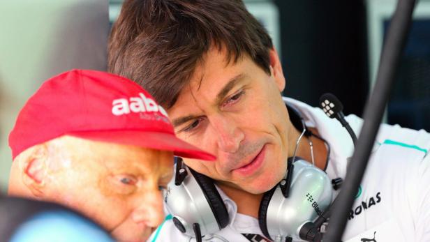 Wiener Duo: Aufsichtsrats-Boss Lauda, Motorsportchef Wolff.
