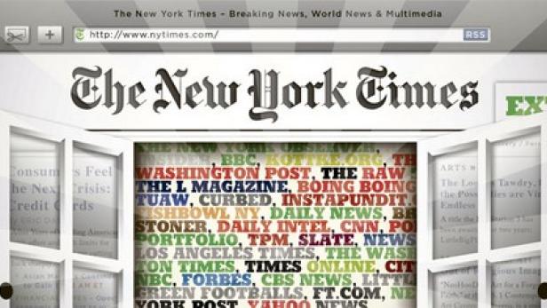 NYTimes.com vor grundlegendem Redesign