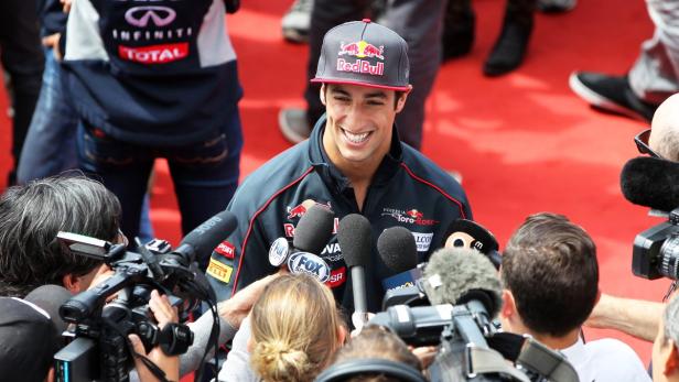 Nach dem Aufstieg zu Red Bull stand Daniel Ricciardo im Fokus.