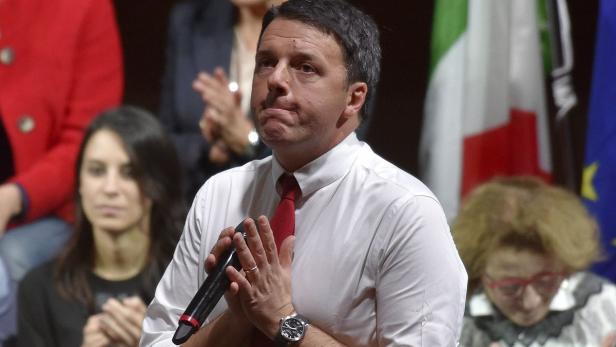 Bangen bei Premier Matteo Renzi