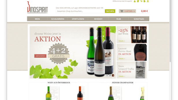 Vinospirit.at aus dem Online-Portfolio von Pulpmedia. (c: pulpmedia)