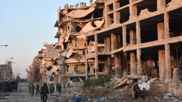 Zerstörungen in Aleppo
