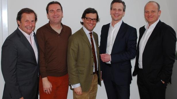 Oliver Kitz, Ivo Franschitz, Wolfgang Peterlik, Martin Brezovich und Herwig Straka, der soeben gewählte Vorstand des Event Marketing Board Austria. (c: emba)