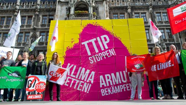 Protest gegen TTIP in München