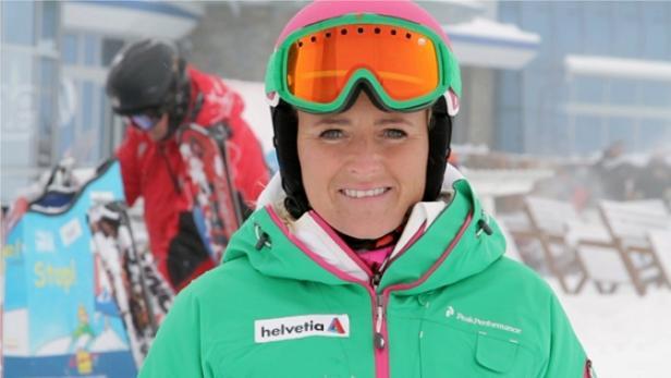 Alexandra Meissnitzer fährt weiterhin im Helvetia Ski-Team. (c: helvetia)