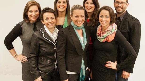 Claudia Krügel, Simone Sperrer, Karin Kainzbauer, Nina Consemüller, Ulrike Sigl, Stephanie Pasquali-Campostellato, Jan Hosa, das Marketing-Kommunikation-On-Air-Promotion-Team. (c: nidetzky)