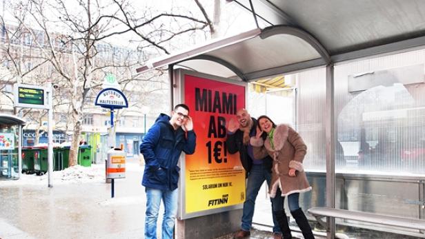 Dem Lockruf der Fitinn-Sonne setzen sich Michael Stangl, Philipp Hengl und Andrea Groh hier aus.