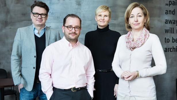 Havas Media Austria-Management: Graski Wolfgang (CFO), Michael Göls (Manging Director), Doris Kronberger-Ostler (Head of Digital Media) und Tina Kasperer (CEO). (c: stöcher anna)