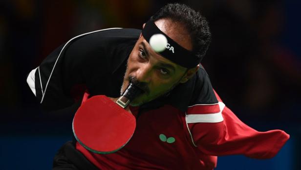 Die Paralympics in Rio de Janeiro lieferten die mit Abstand eindrucksvollsten Bilder des Sportjahres. So wie dieses hier vom Ägypter Ibrahim Hamadtou, der als Zehnjähriger bei einem Zugunglück beide Arme verlor. Seine Leidenschaft für Tischtennis verlor er aber nie.