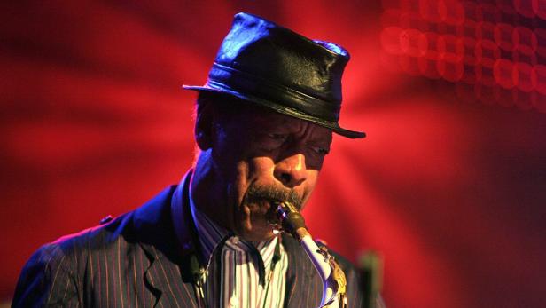 Saxophonist Ornette Coleman performs during the 40