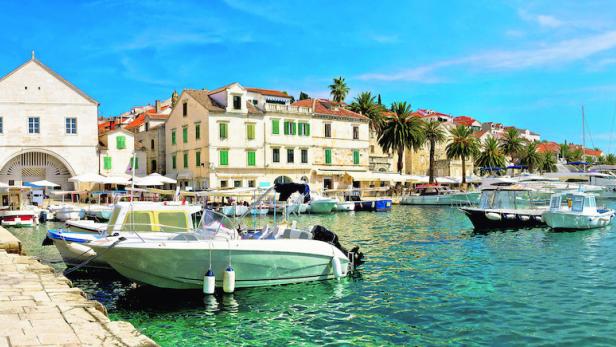 Town of Hvar waterfront view, Dalmatia, Croatia
B…